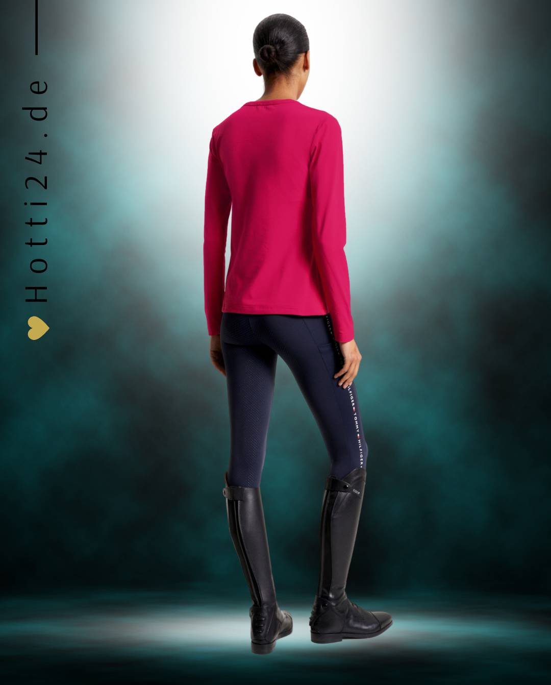 Damen-Trainingshirt von Tommy Hilfiger mit der Bezeichnung "Paris TH08WLST430-040" in der Farbe Pink. Dieses Trainingshirt ist auf der Webseite www.hotti24.de erhältlich. Es wurde speziell für Damen entworfen, um Stil und Komfort während sportlicher Aktivitäten zu bieten.  Zusätzlich sind in der Datei Bilder des Trainingsshirts aus verschiedenen Blickwinkeln enthalten: von vorne, von der Seite und von hinten