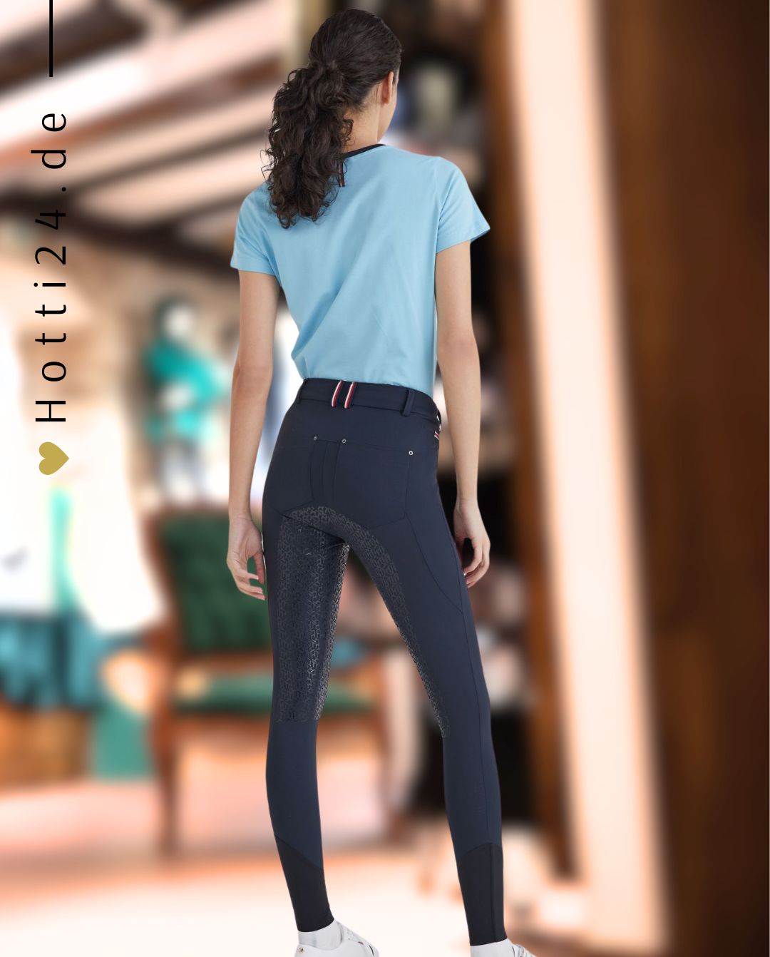 TOMMY HILFIGER »Reithose Style FullGrip Desert Sky