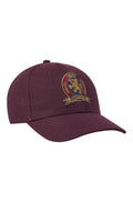 Tommy Hilfiger Equestrian Cap Royce Crest Deep Burgundy