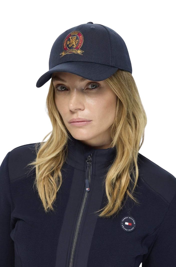 Tommy Hilfiger Equestrian Cap Royce Crest Desert Sky