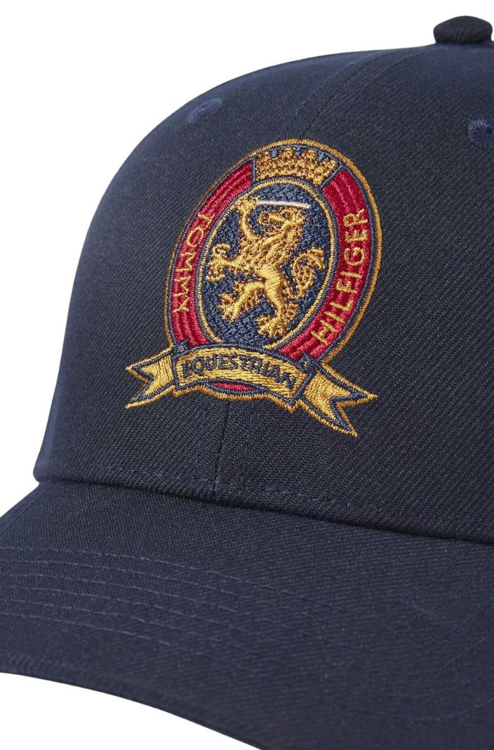 Tommy Hilfiger Equestrian Cap Royce Crest Desert Sky