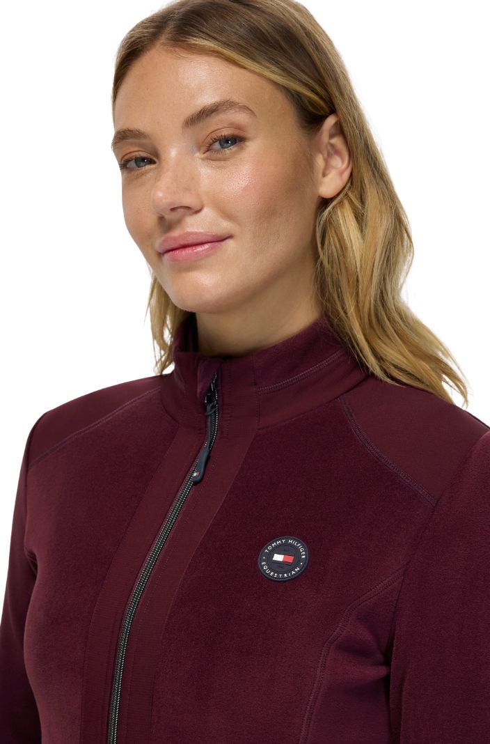 Tommy Hilfiger Equestrian Fleecejacke Elmonte Deep Burgundy