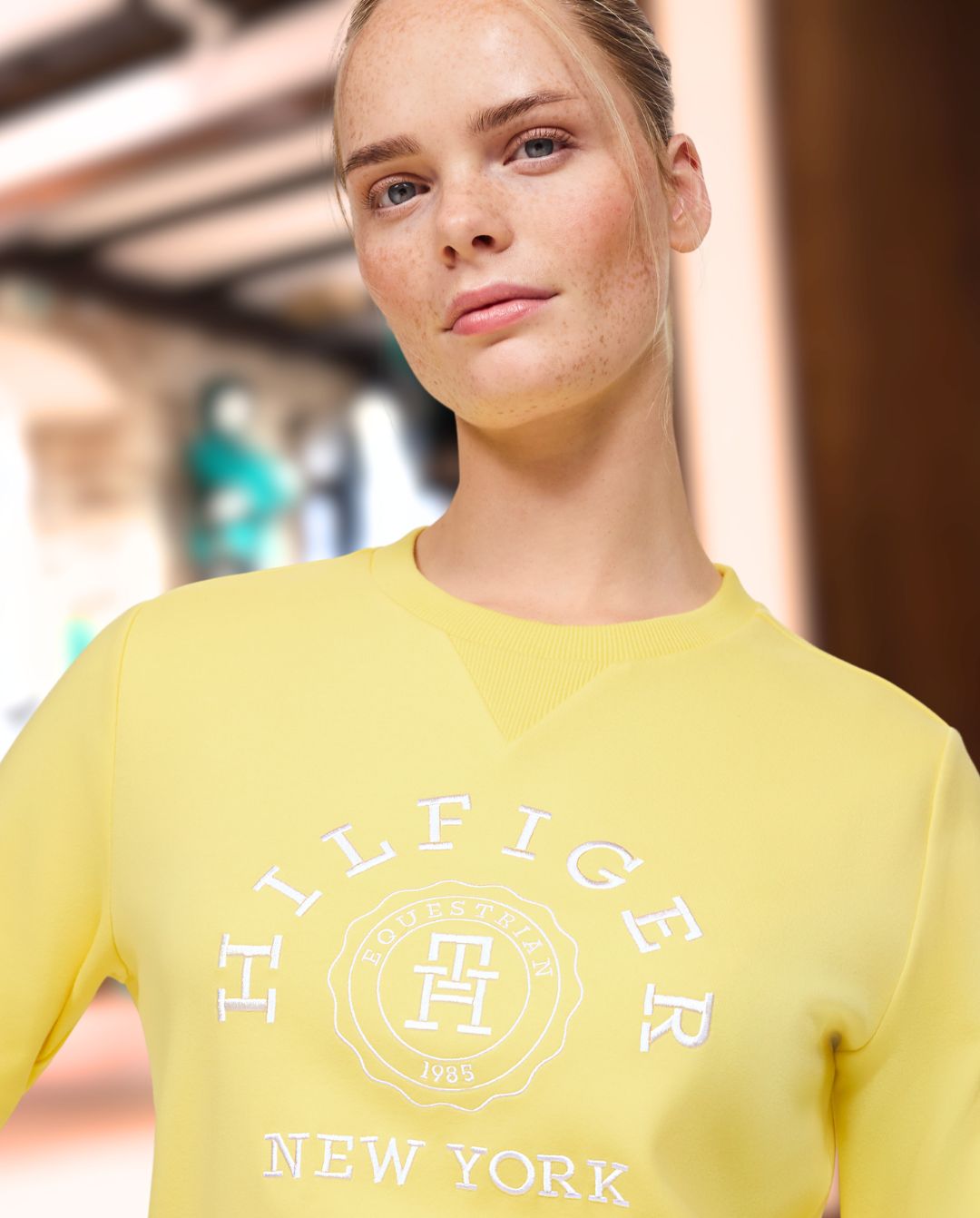 TOMMY HILFIGER »Hoodie Evans Graphik Citron Ella
