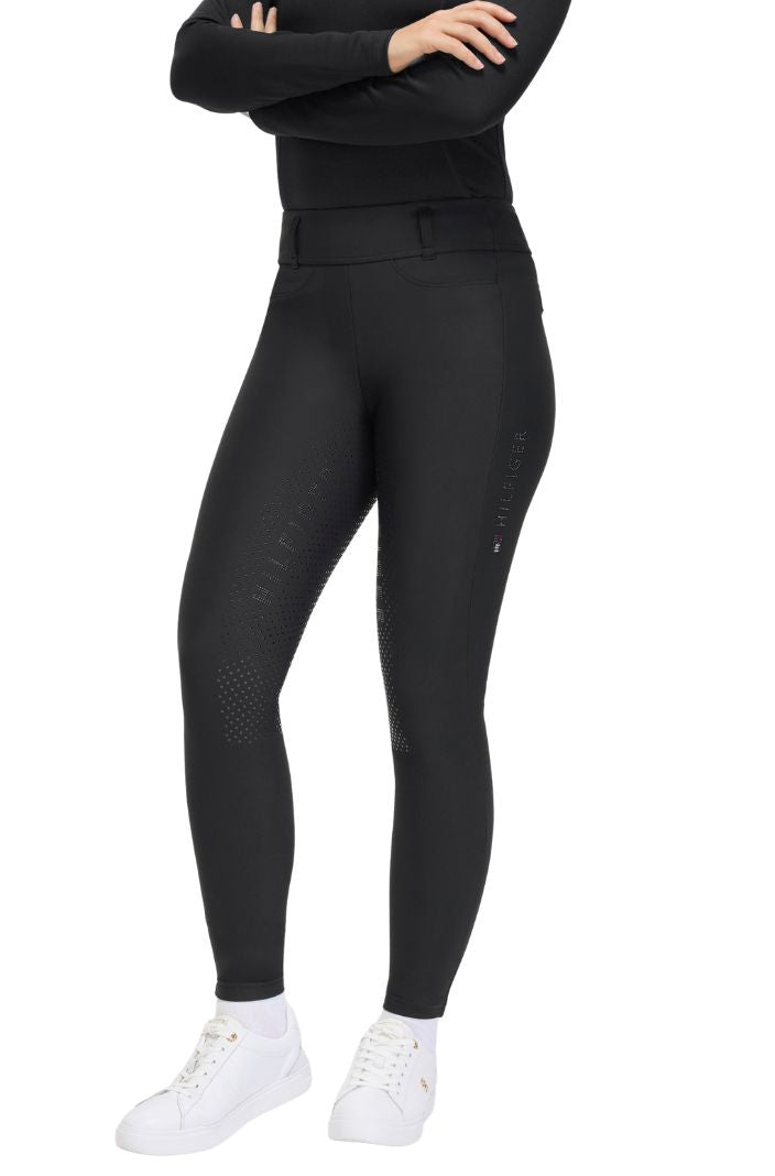 Tommy Hilfiger Equestrian Hybrid Reithose Hudson FullGrip Schwarz