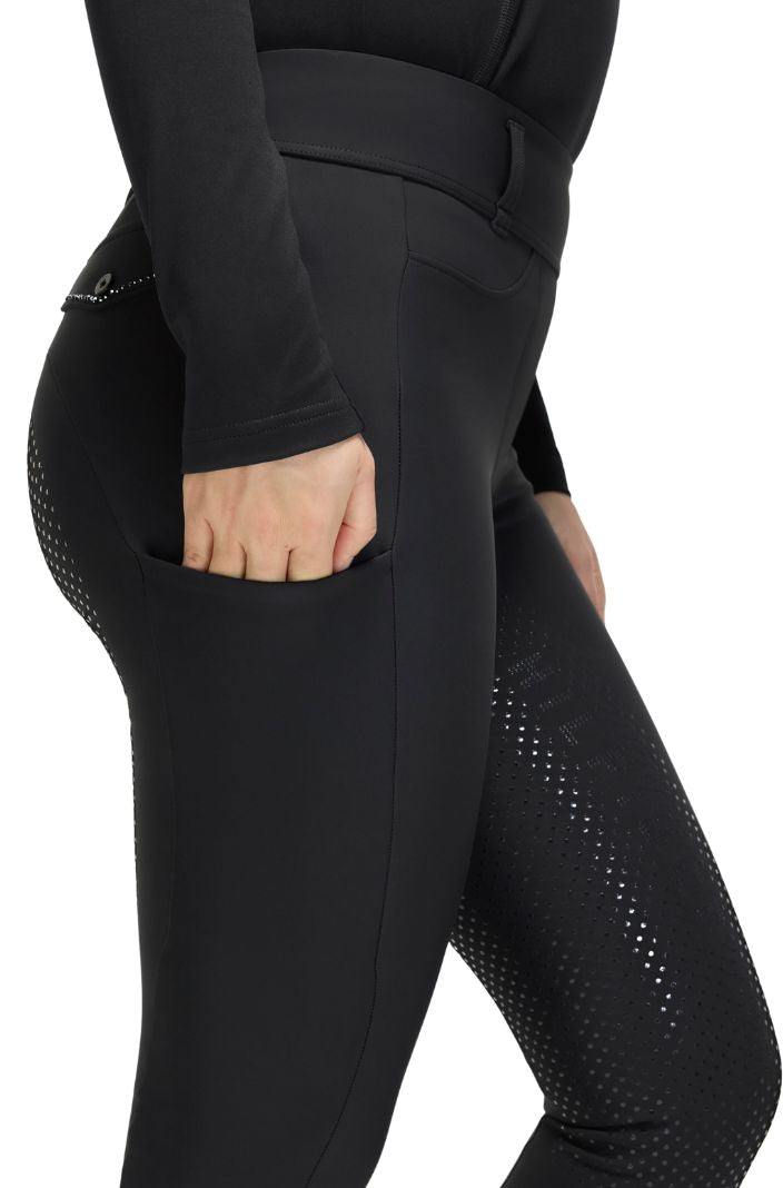 Tommy Hilfiger Equestrian Hybrid Reithose Hudson FullGrip Schwarz