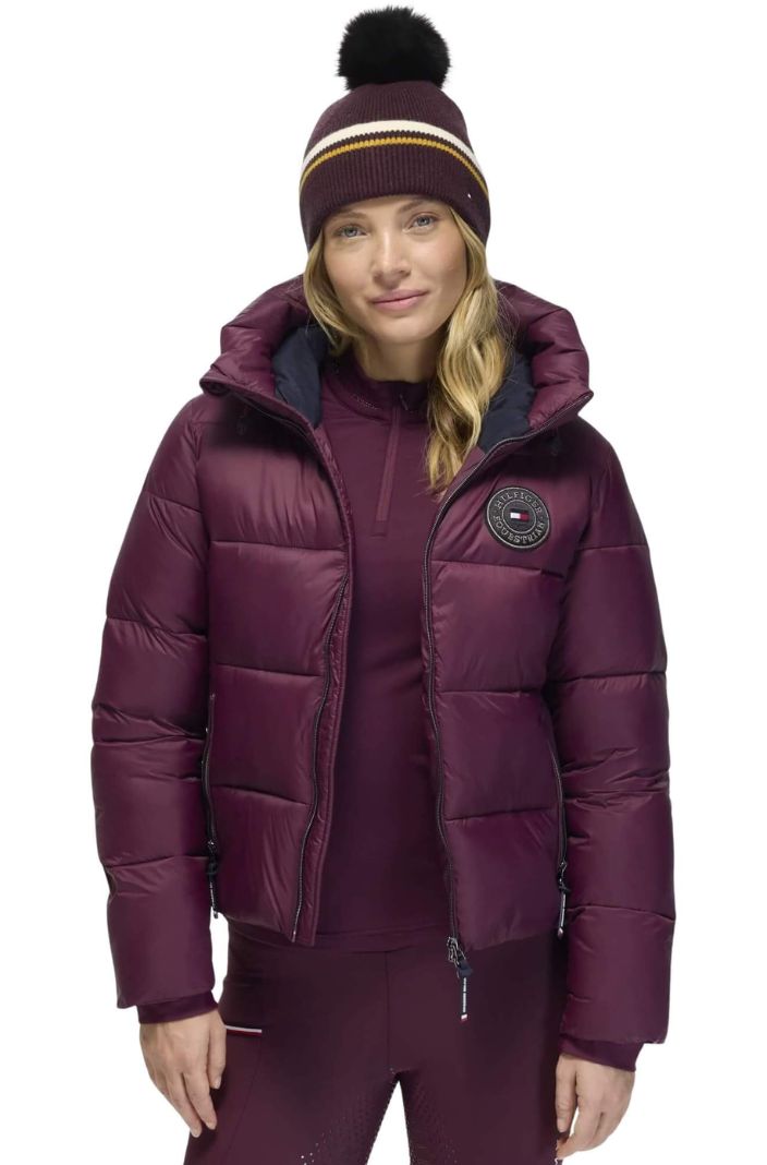 Tommy Hilfiger Equestrian Mütze Dean Deep Burgundy