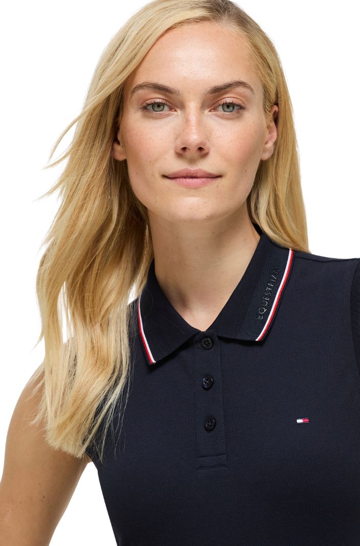 Tommy Hilfiger Equestrian "Polo Shirt Cordova Desert Sky