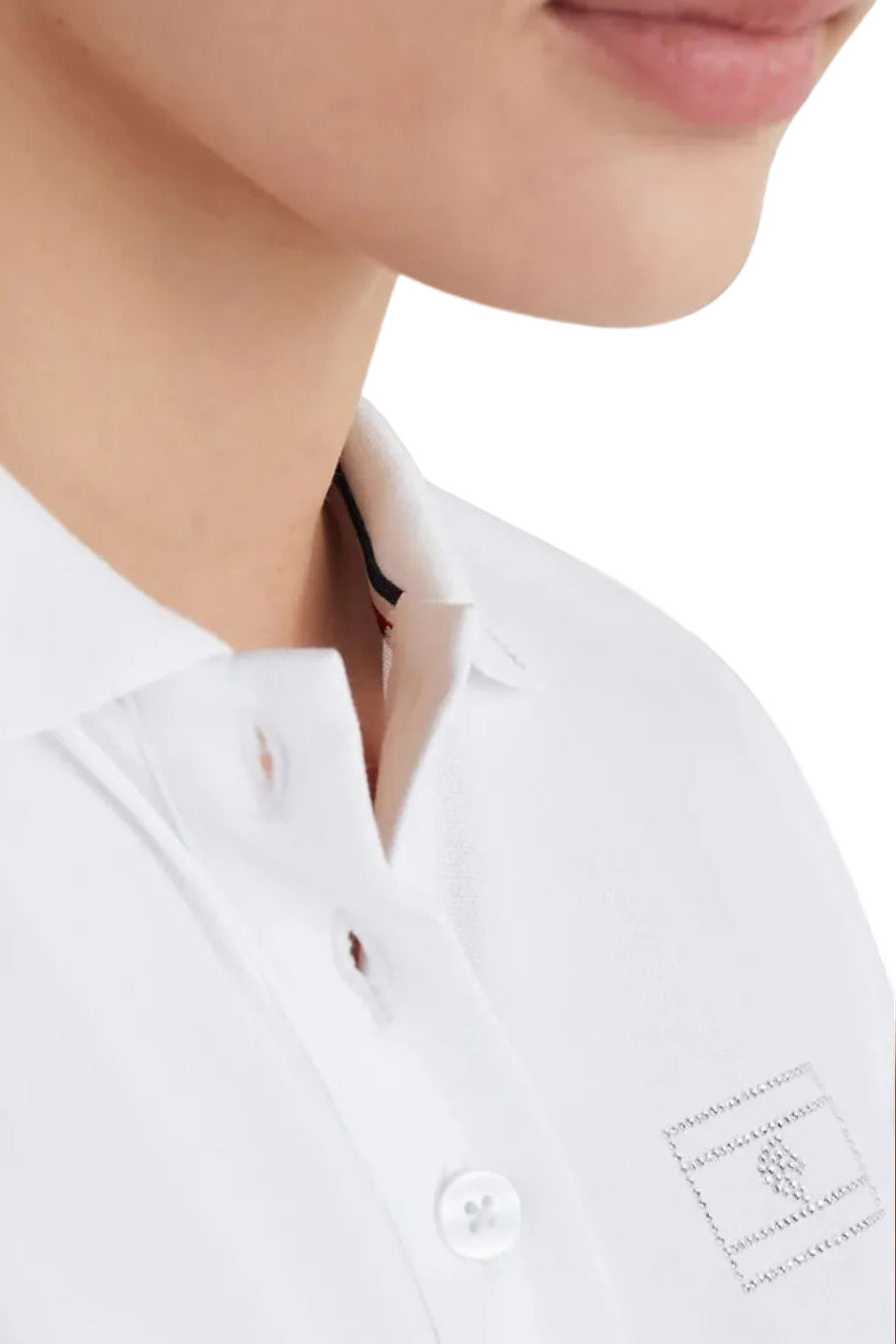 Tommy Hilfiger Equestrian Polo Shirt Style Optic White