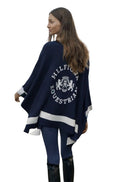 Tommy Hilfiger Equestrian Poncho Greenwood Desert Sky