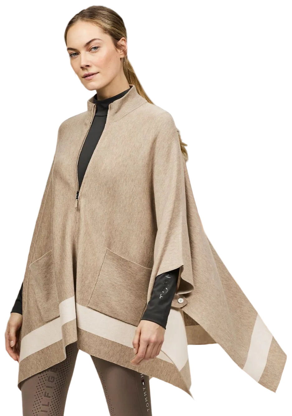 tommy-hilfiger-equestrian-damen-poncho-greenwood-taupe-th16wjac070-057-kaufen-www.hotti24.de