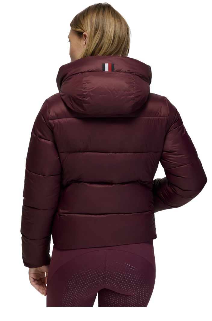 Tommy Hilfiger Equestrian Puffer Jacke Glendale Deep Burgundy