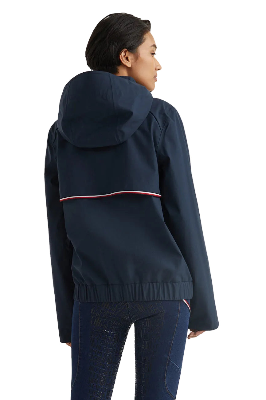 Tommy Hilfiger Equestrian Bomber Rain Jacket Desert Sky