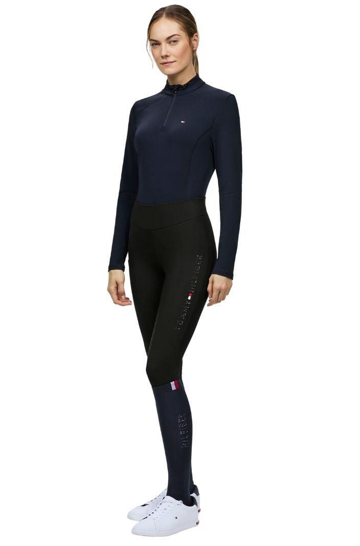 Tommy Hilfiger Equestrian Riding Leggings Elmira FullGrip Black