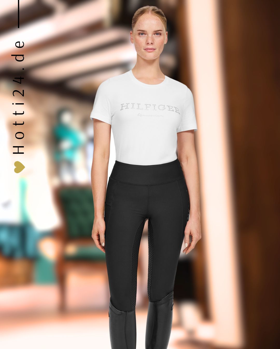 TOMMY HILFIGER »Reitleggings Devon FullGrip Black