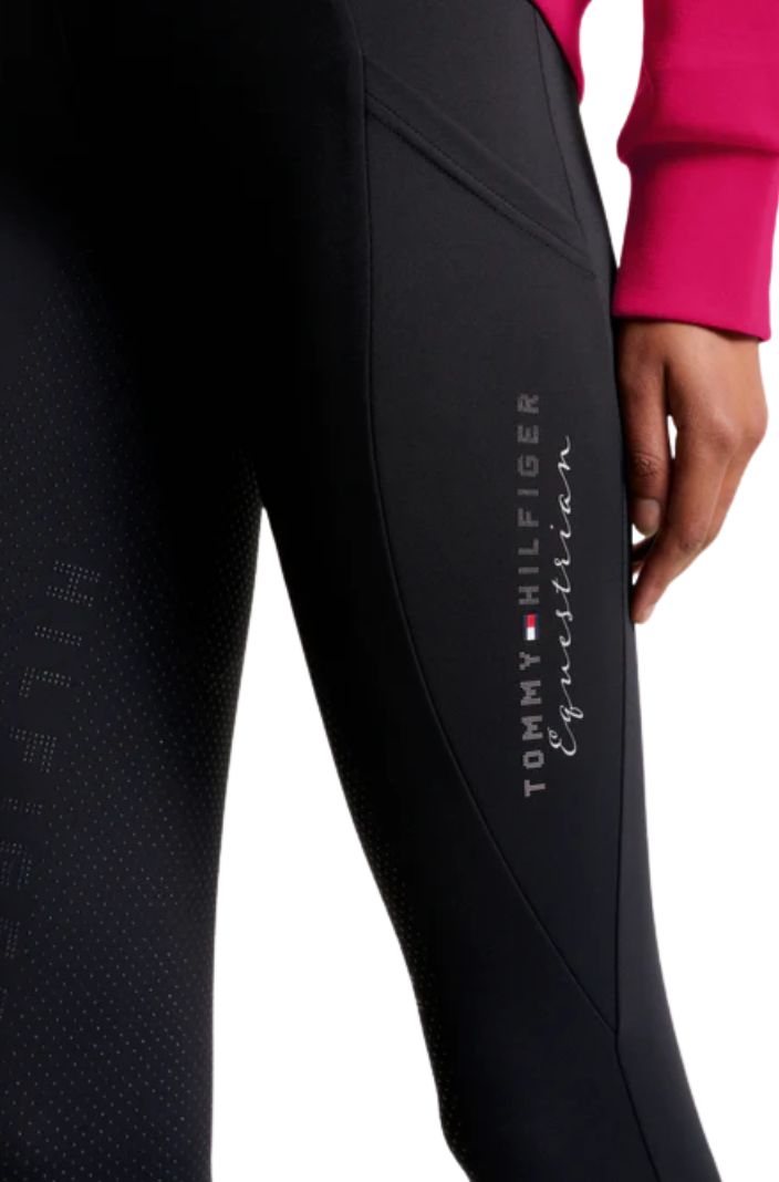 Tommy Hilfiger Equestrian Riding Leggings Monaco FullGrip Black