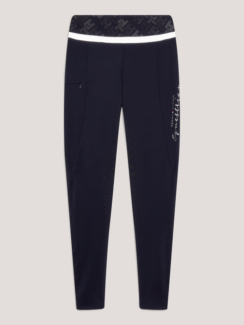 Tommy Hilfiger Equestrian Riding Leggings Tampa FullGrip Desert Sky