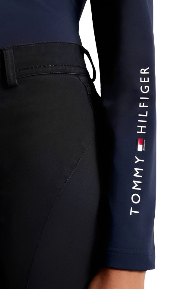 Tommy Hilfiger Equestrian Long-Sleeve Thermal Riding Shirt Desert Sky