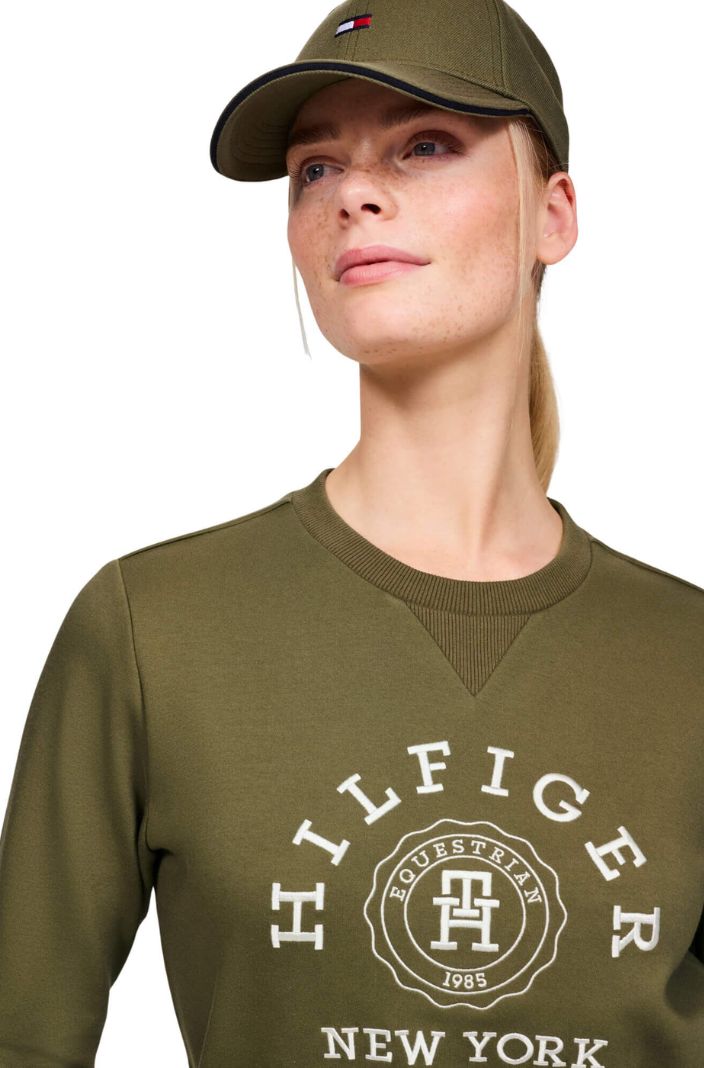 Tommy Hilfiger Equestrian Sweatshirt Evans Graphic Utility Olive