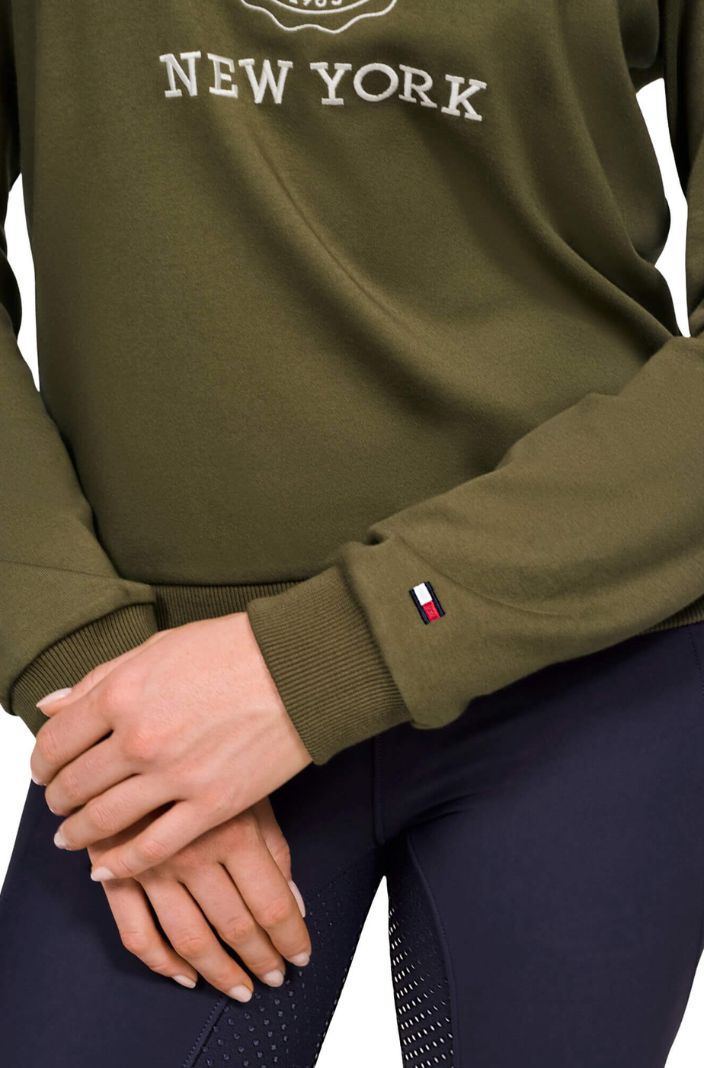 Tommy Hilfiger Equestrian Sweatshirt Evans Graphic Utility Olive