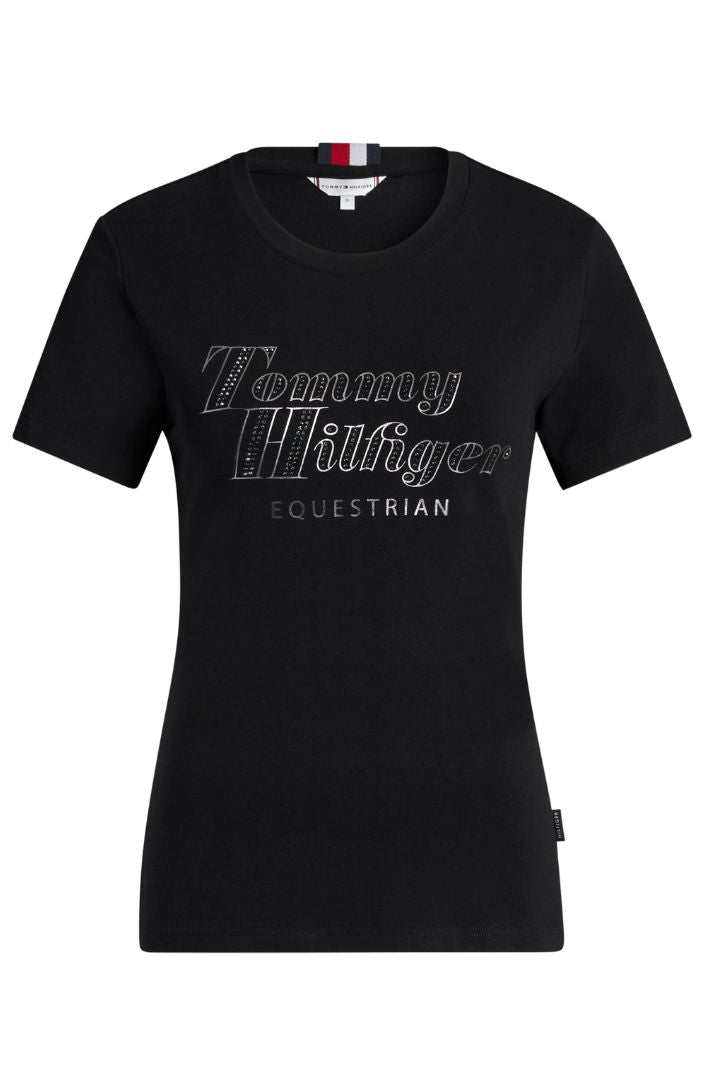 Tommy Hilfiger Equestrian »T-Shirt Malibu Rhinestone Black