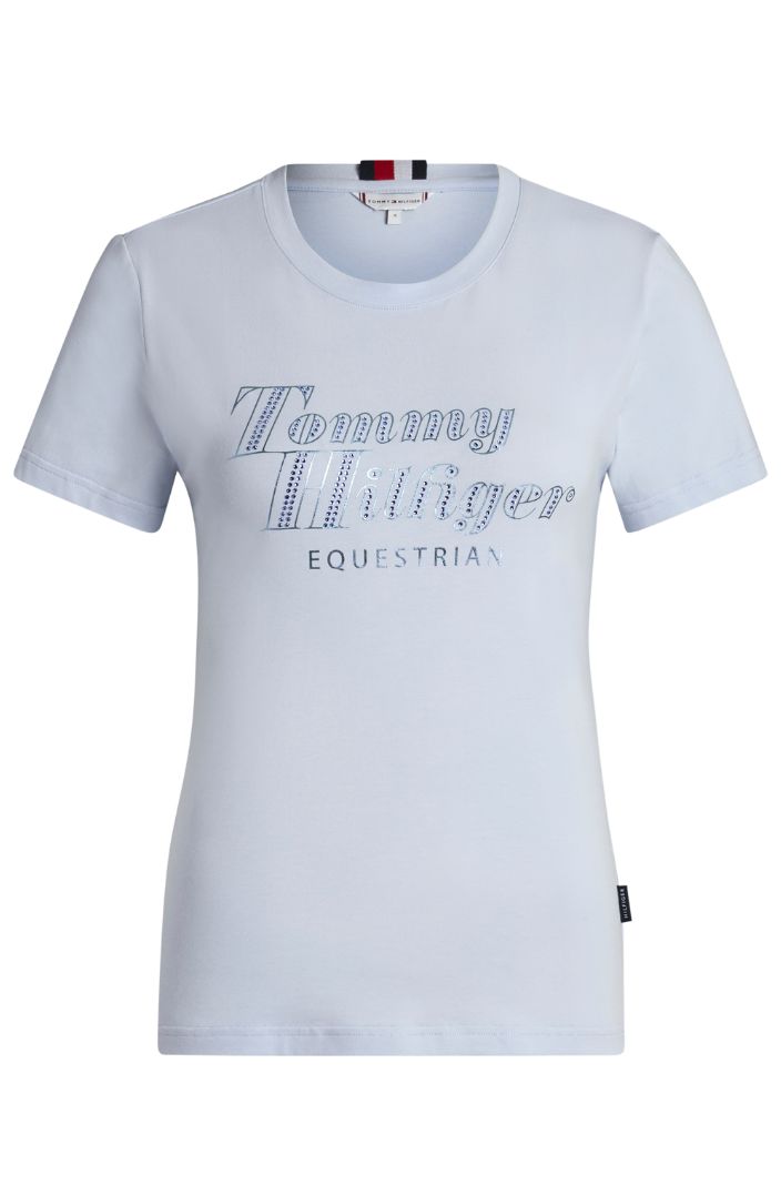 Tommy Hilfiger Equestrian "T-Shirt Malibu Rhinestone Sweet Blue