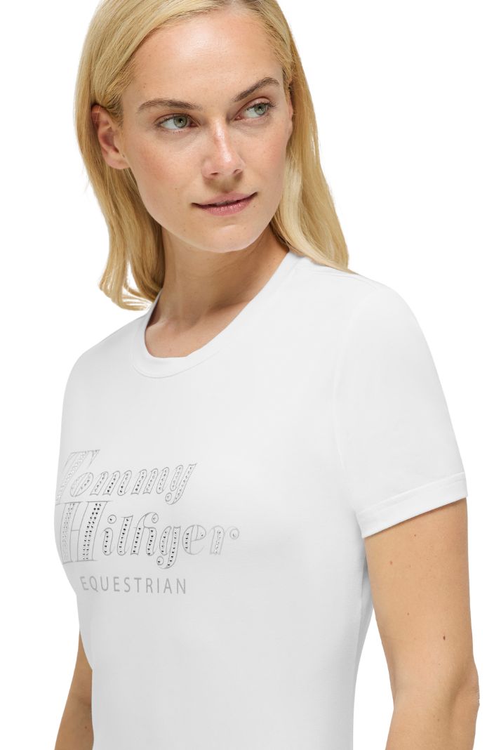 Tommy Hilfiger Equestrian »T-Shirt Malibu Rhinestone White