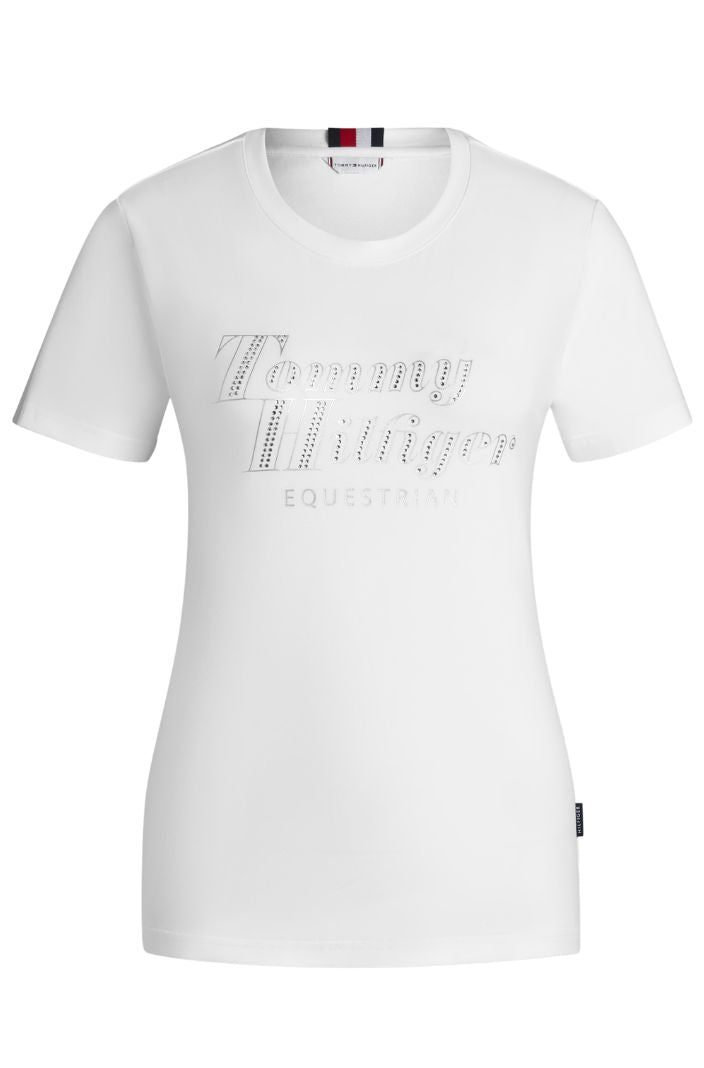 Tommy Hilfiger Equestrian »T-Shirt Malibu Rhinestone White