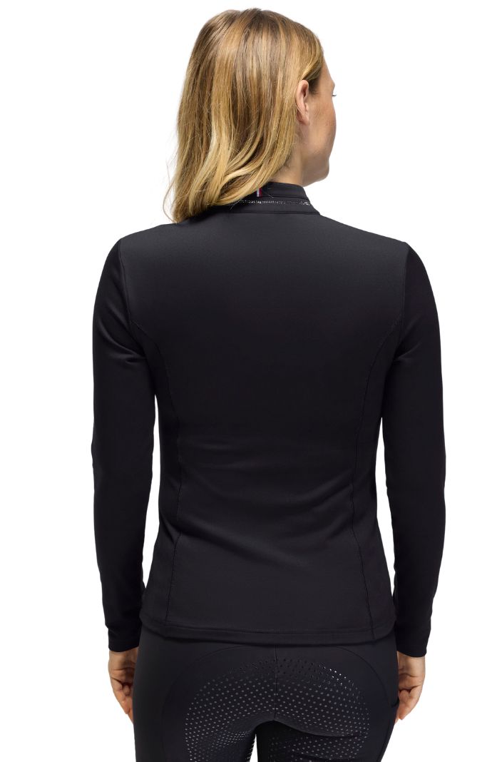 Tommy Hilfiger Equestrian Trainingsshirt Cady Strass Schwarz