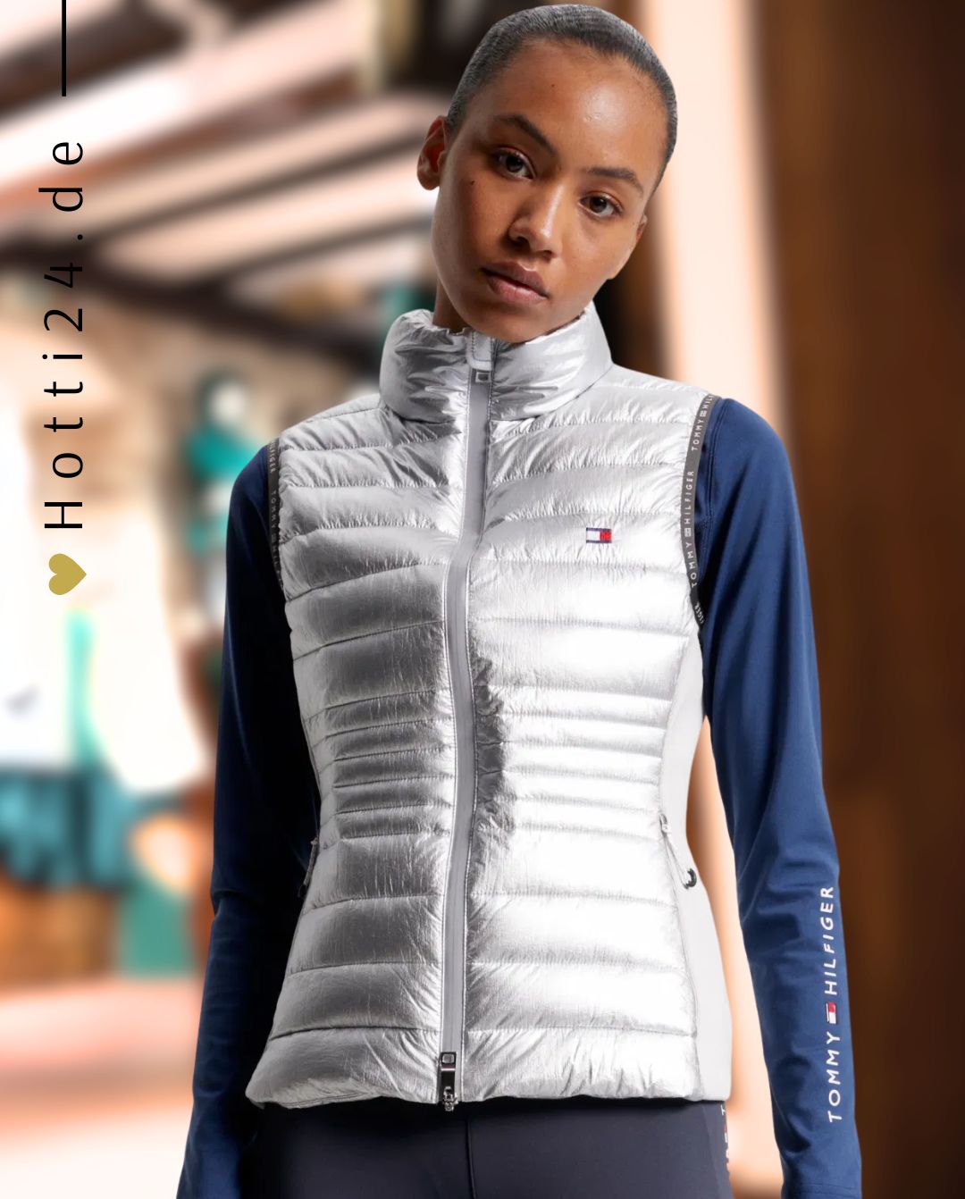 TOMMY HILFIGER »Weste Puffer Silver