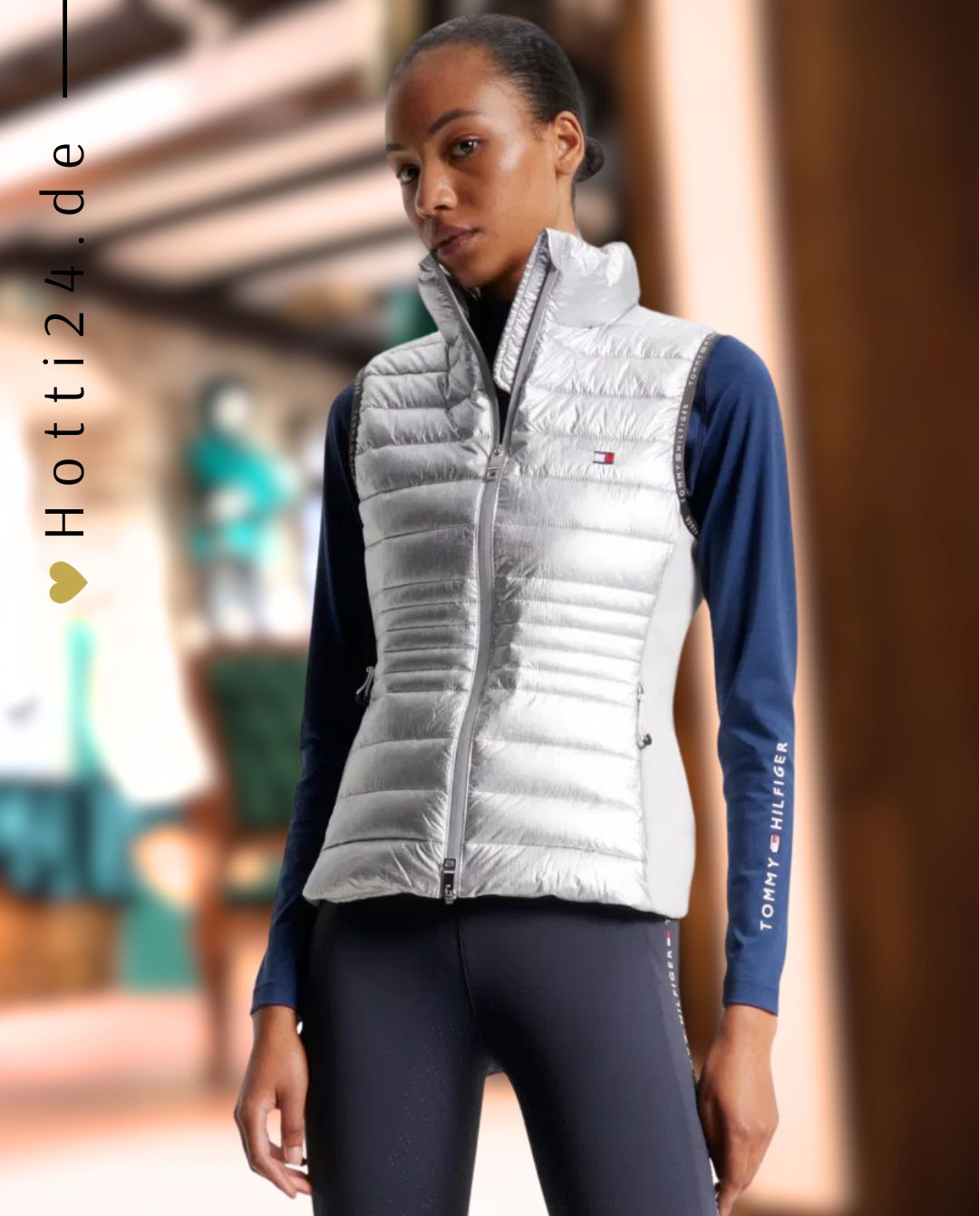 TOMMY HILFIGER »Weste Puffer Silver