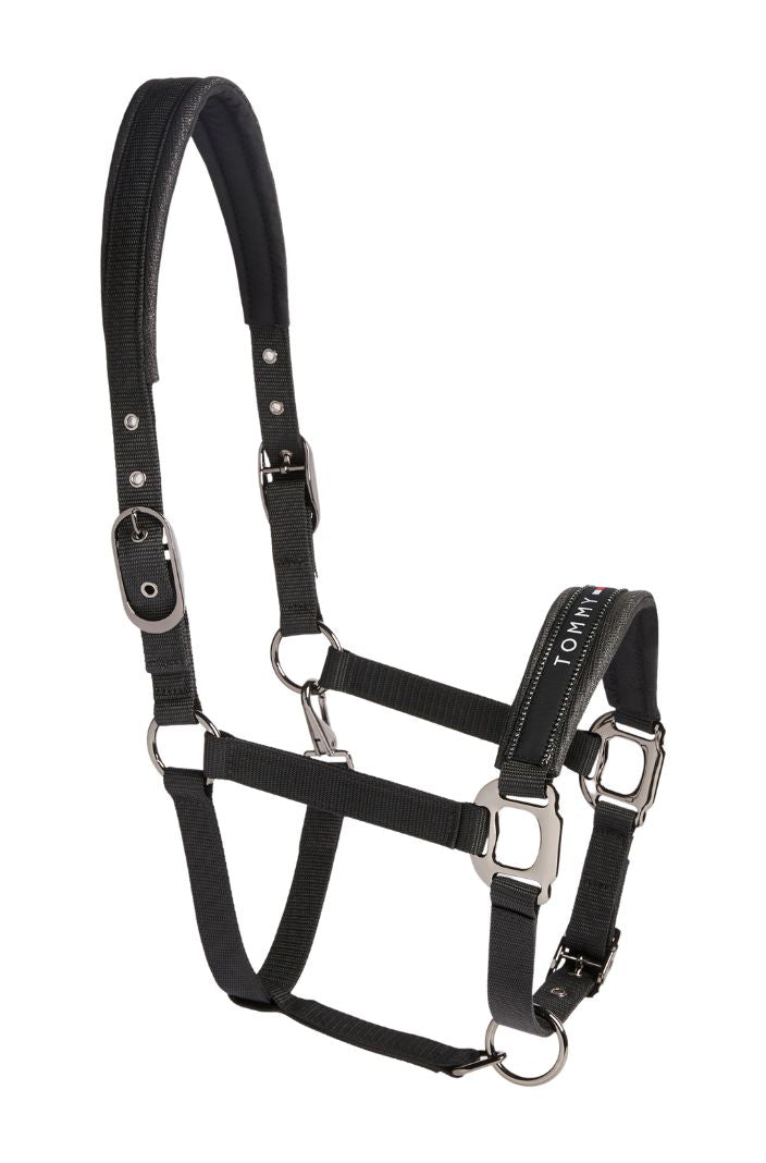 Tommy Hilfiger Equestrian Halfter mit Führstrick Yale Shine Schwarz