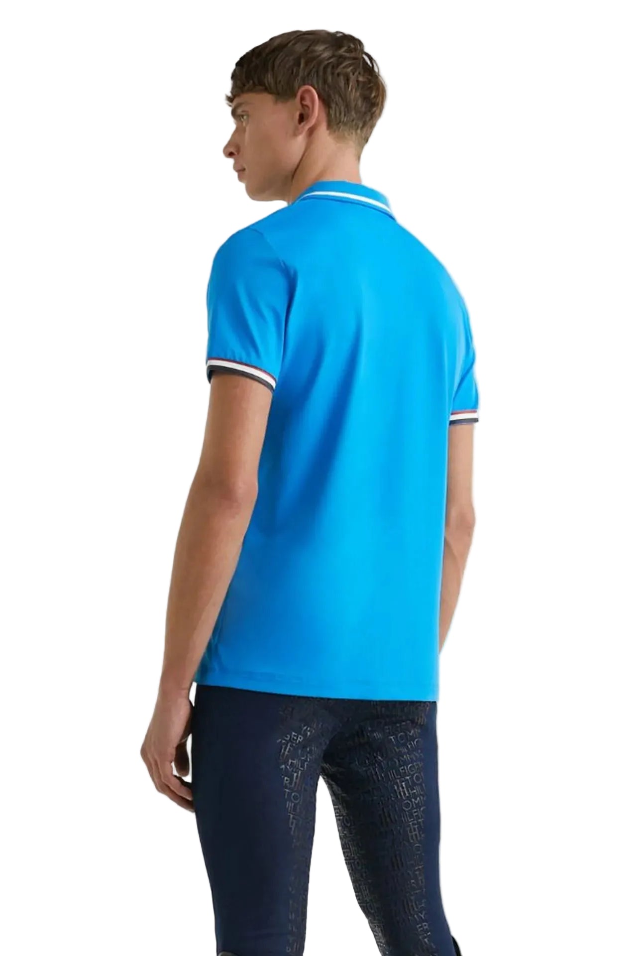 Tommy Hilfiger Equestrian Polo Shirt Performance Shocking Blue