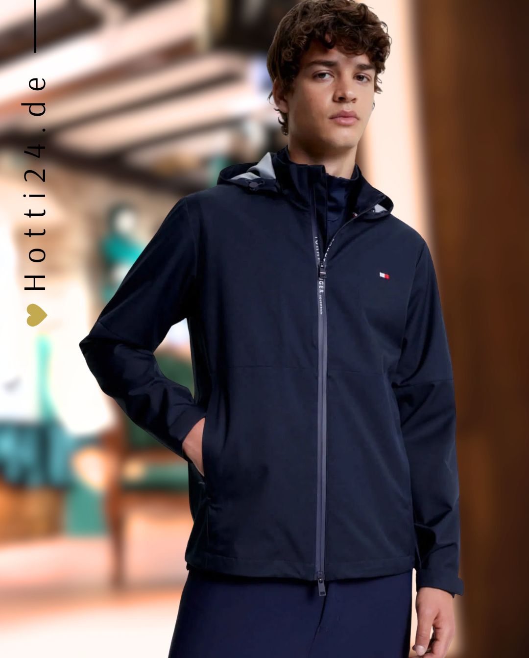 Tommy Hilfiger Schöffel Jacke Herren Grau Crew Neck Sweatshirt