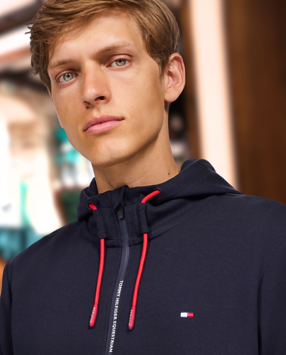 TOMMY HILFIGER »Trainingsjacke Glenn Desert Sky