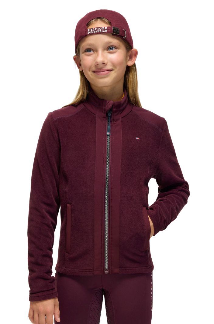 tommy-hilfiger-equestrian-kinder-fleecejacke-elmonte-deep-burgundy