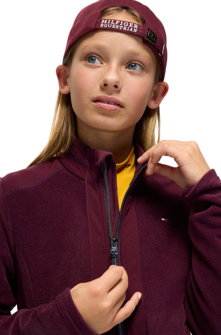 Tommy Hilfiger Equestrian Kids Fleecejacke Elmonte Deep Burgundy