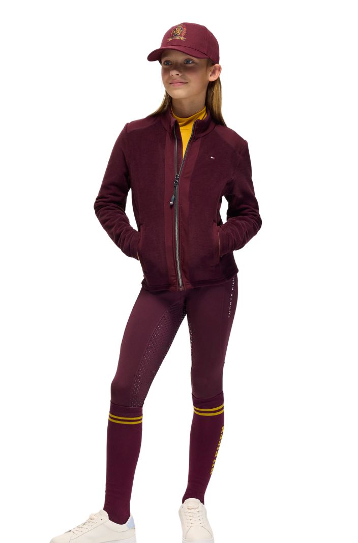 Tommy Hilfiger Equestrian Kids Fleecejacke Elmonte Deep Burgundy