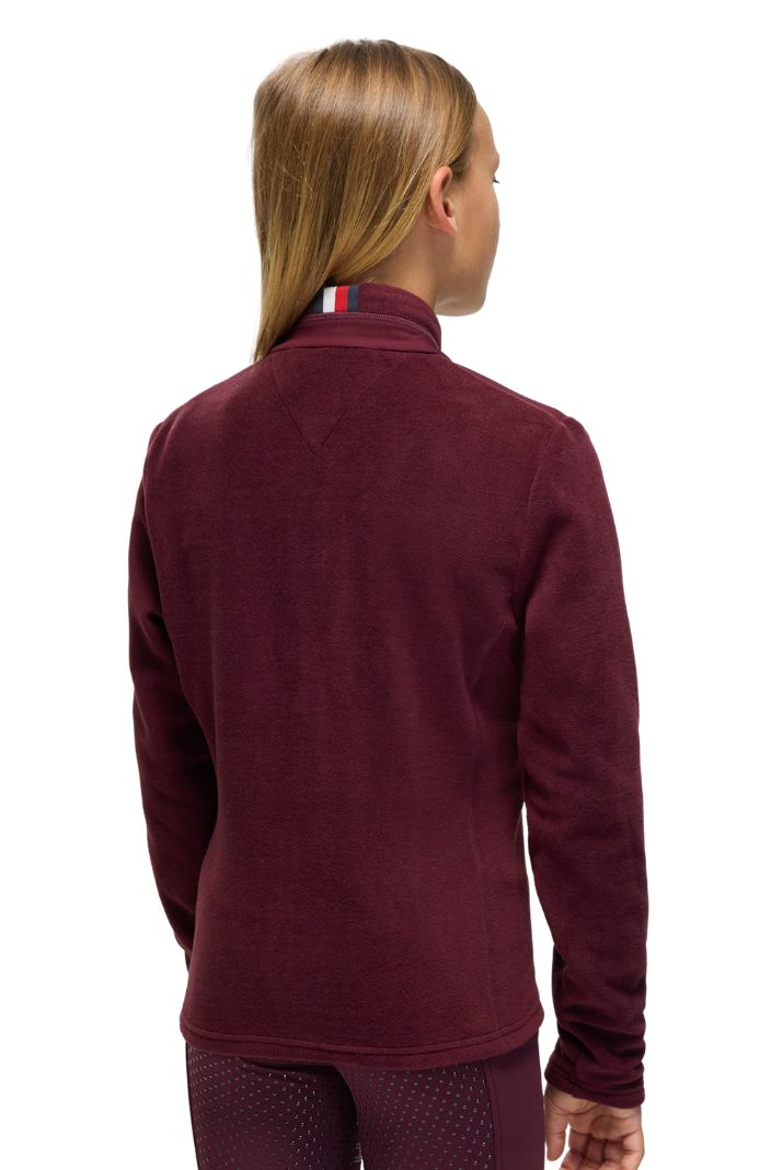Tommy Hilfiger Equestrian Kids Fleecejacke Elmonte Deep Burgundy