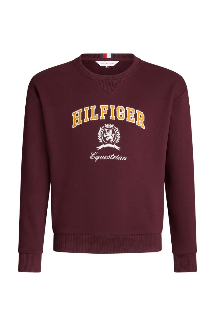 Tommy Hilfiger Equestrian Sweatshirt Campus Deep Burgundy