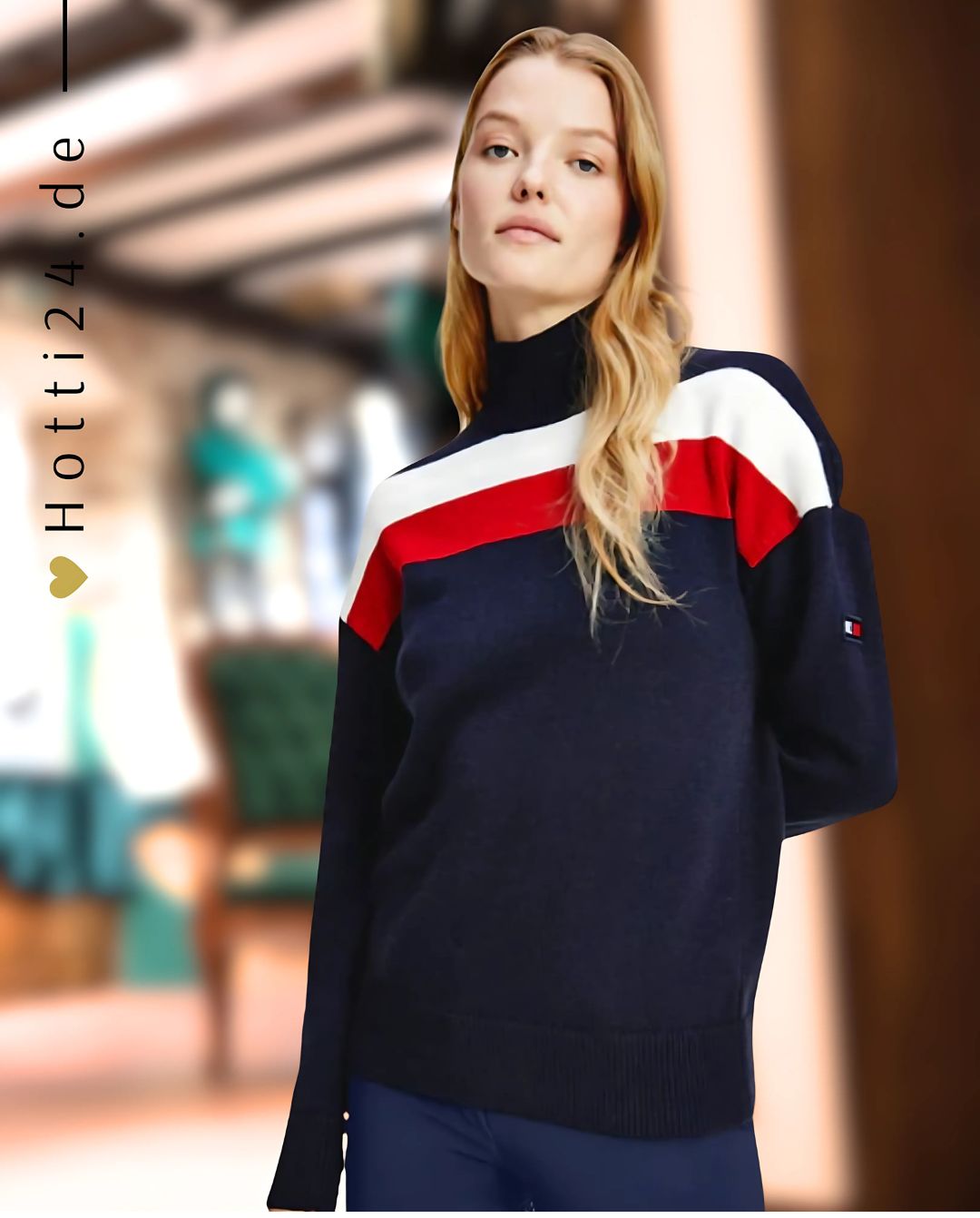 TOMMY HILFIGER »Pullover Statement TH Desert Sky