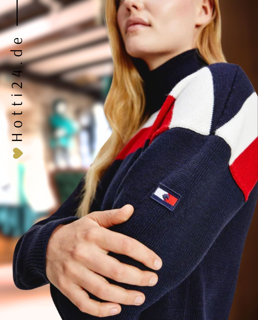 TOMMY HILFIGER »Pullover Statement TH Desert Sky