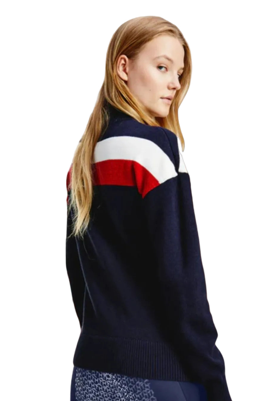 Tommy Hilfiger Equestrian Jumper Statement TH Desert Sky