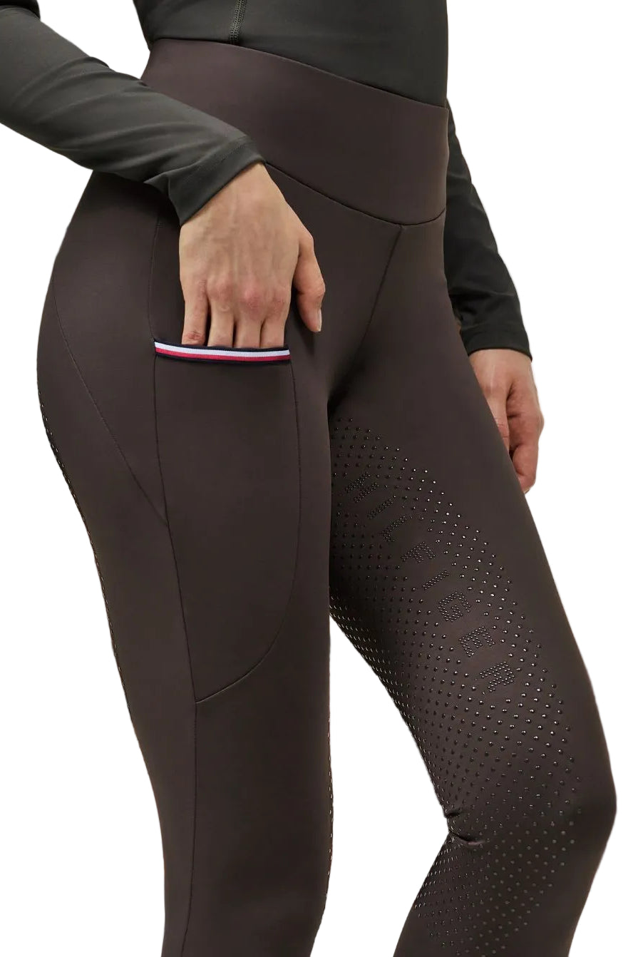 Tommy Hilfiger Equestrian Riding Leggings Elmira FullGrip Cacao
