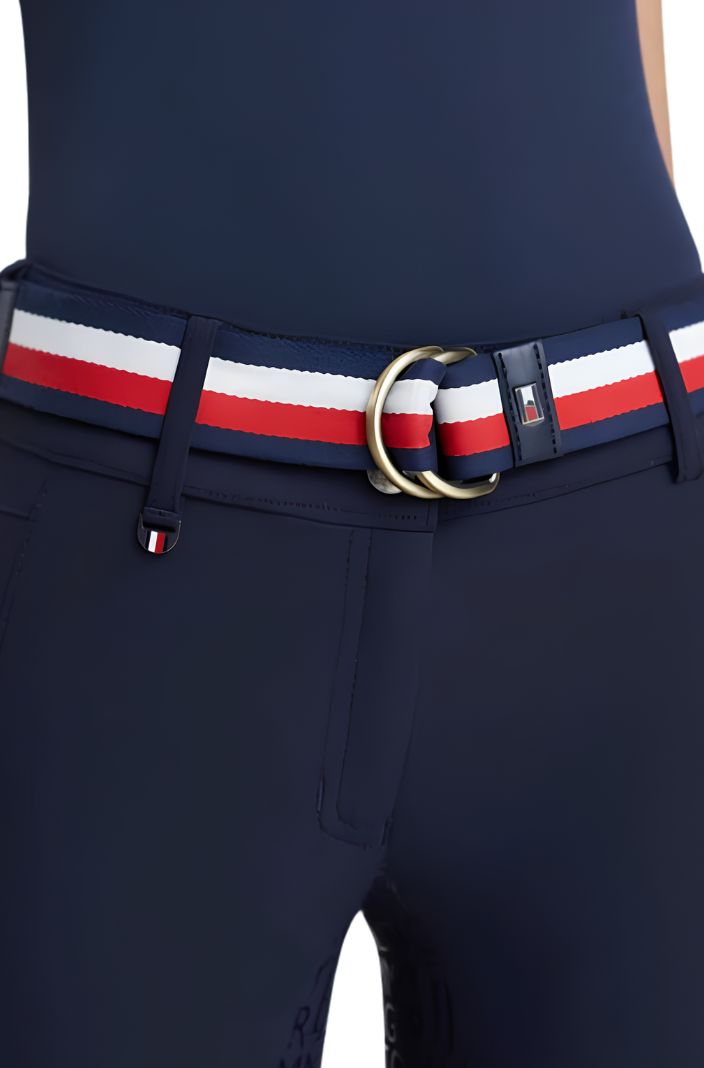 Tommy Hilfiger Equestrian Gürtel Stripe Messing