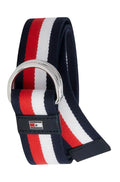 Tommy Hilfiger Equestrian Gürtel Global Stripe Silber