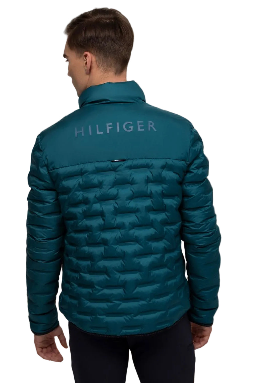 Tommy Hilfiger Equestrian Quilted Jacket Charleston Puffer Turquoise