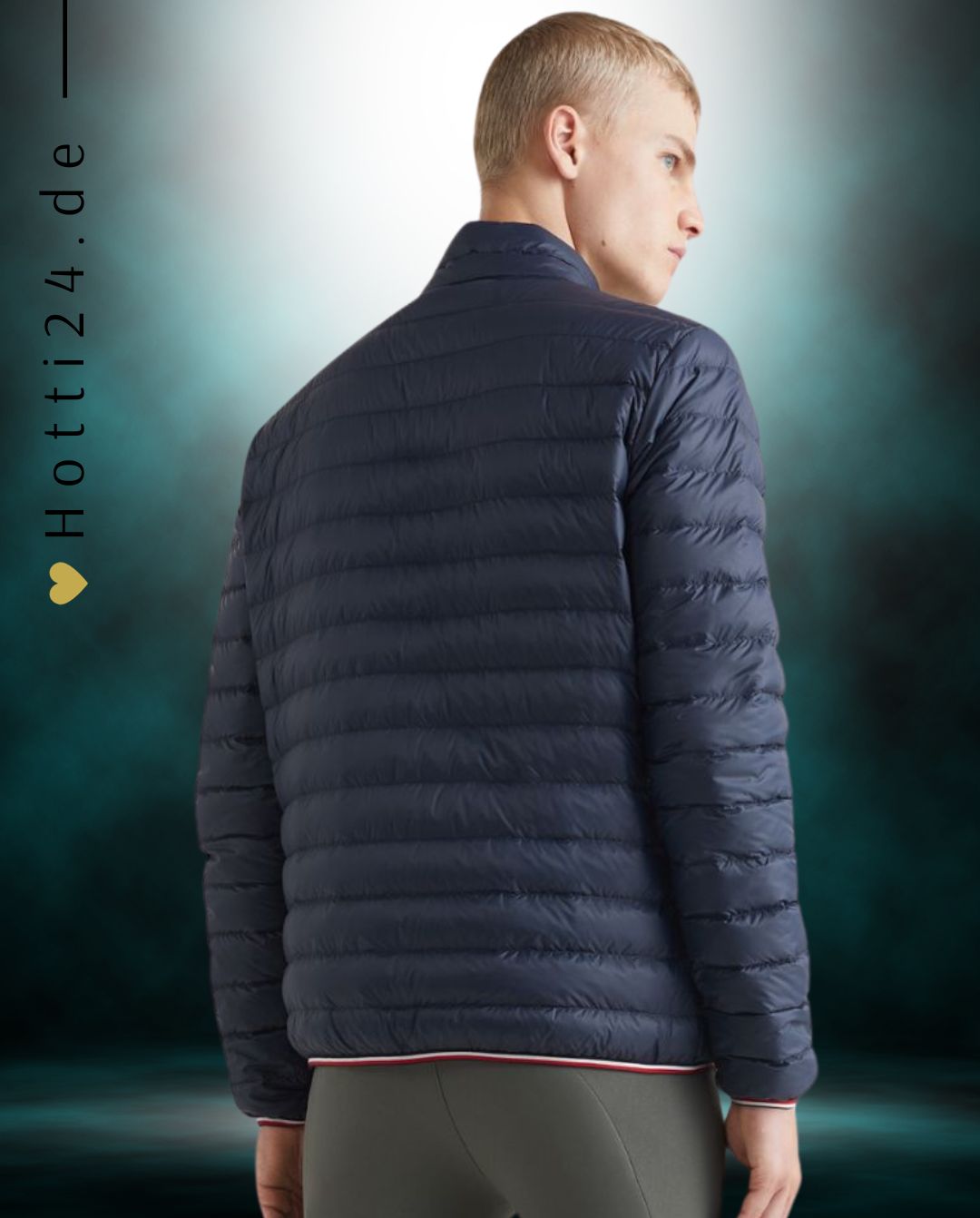 Tommy Hilfiger Equestrian® - Herren Jacke Daunen Blau, Leichte Daunenjacke mit 2-Weg-Reissverschluss vorne, gefüllt mit Re: Down - 100% Recycelter Daune und Federn. Wasserabweisendes Außen Material Artikelnummer TH10119-004 erhältlich bei www.Hotti24.de