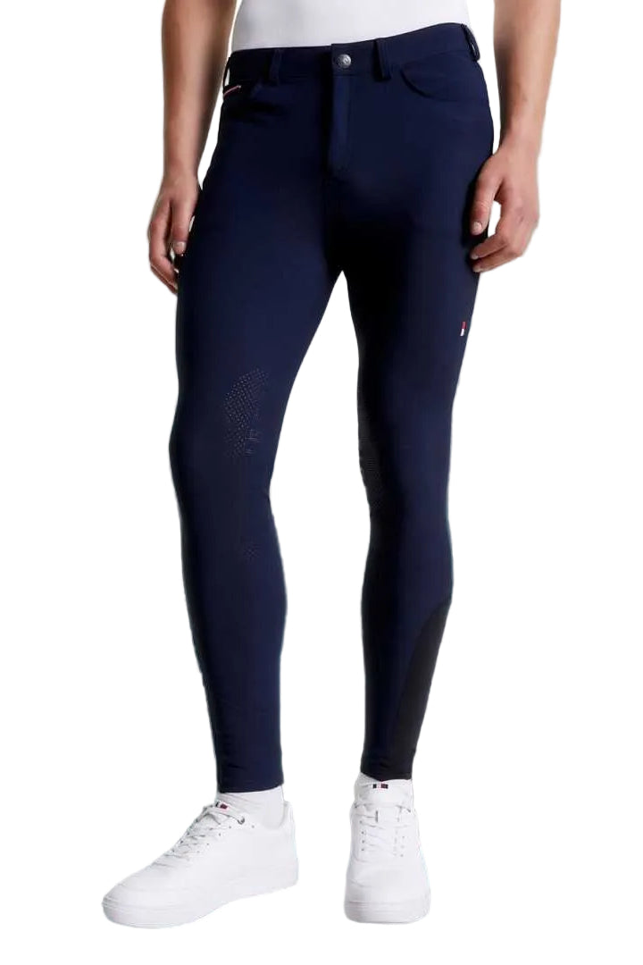 Tommy Hilfiger Equestrian® »Herren Reithose Geneva All Year KnieGrip Blau, Fantastischer Hochleistungsstoff mit mehreren Funktionen, darunter schnelles Trocknen, feuchtigkeitsableitende Eigenschaften, UV-Schutz und 4-Wege Power Stretch Artikelnummer th08mkbr488 erhältlich bei www.Hotti24.de