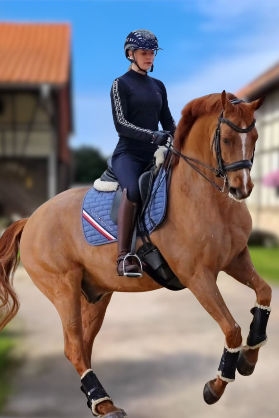 Tommy Hilfiger Equestrian Jumping Saddle Pad London Blue Coast