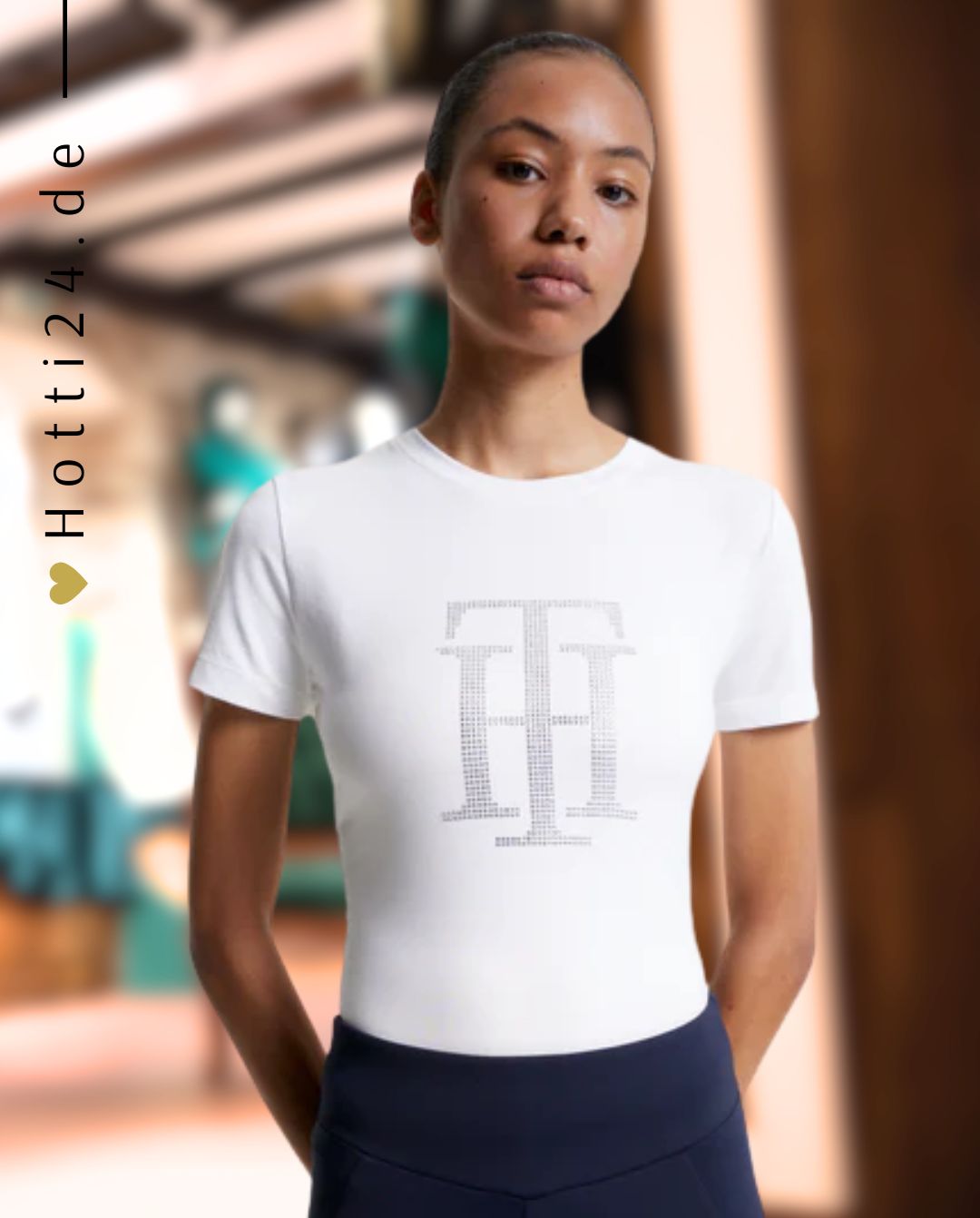 TOMMY HILFIGER »T-Shirt Strass White